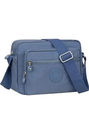 Merkloos Crossbody Bag Schoudertas voor dames, sportieve schoudertas voor dames, middelgroot, nylon, crossbag, brede riem, cadeau voor dames, winkelen, reizen, school
