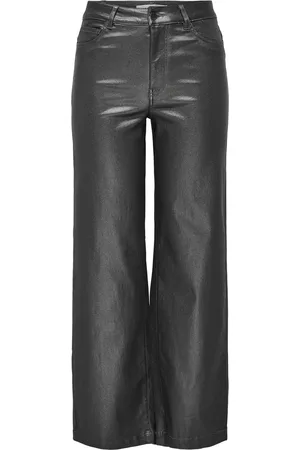 JDY Jacqueline de Yong Broek thunder Hw Wide Pant Pnt 15335430 Gunmetal Dames