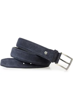 Floris van Bommel Riem CFM-10054-41-04 Dark Blue 3.5CM Breed