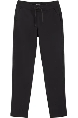 WE Fashion Jongens slim fit pantalon met structuur
