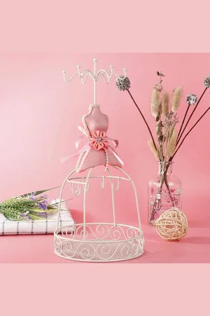 Merkloos Sieraden Displayhouder Mannequin Prinses Model Rok - Hangende Sieradenrek met Organisator voor Armbanden, Kettingen, Ringen en Oorbellen