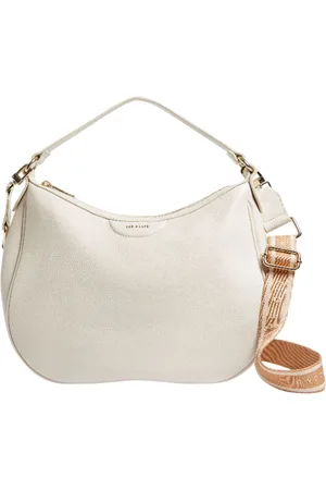Ted Baker Leren Schoudertas Esiah Webbing Slouchy Leather Hobo Bag Wit