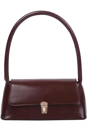 Merkloos Retro Onderarm Tas PU Lederen Tote Bag Klassieke Clutch Schouder Tote Handtas voor Vrouwen