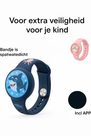 Merkloos Waterdichte GPS Armband voor Kinderen + GPS - Verstelbaar, Siliconen GPS Tracker Houder