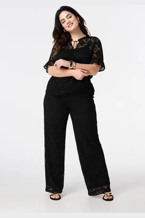 MS Mode Broek Gehaakte broek met stretch