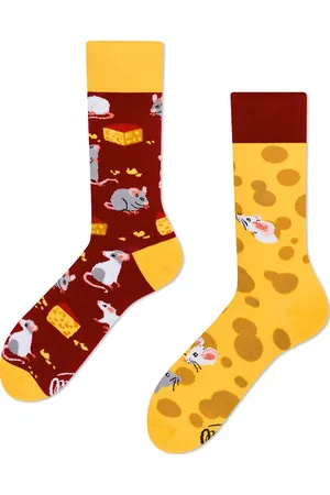 Many Mornings Unisex sokken - Mouse And Cheese - Unisex