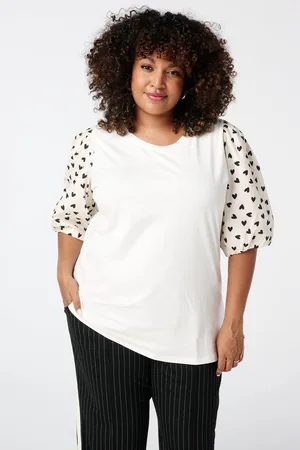 MS Mode T-shirt T-shirt met pofmouwen