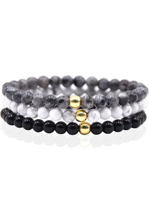 Memphis Stacked Kralen Armbanden set - 6mm Light