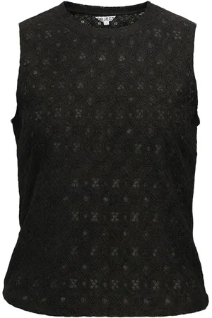 Object Object Top Objlaila S/l Re Tank Top Noos 23046490 Black Dames