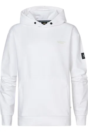 Petrol Industries Jongens Backprint Hoodie Bayview - Wit