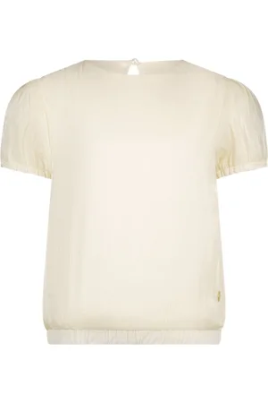 Le Chic Zomer top meisjes Off wit - silky voile - Everlee