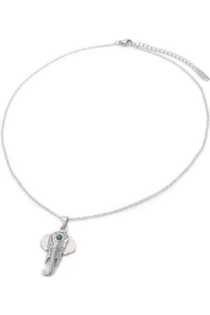 The Musthaves RVS Ketting - Olifant - Zilverkleurig - Stainless Steel - Design - Nikkel Free - Ketting dames - Waterproof