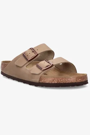 Birkenstock Arizona Slippers Oiled Leather Tobacco Brown – Normale Pasvorm maat 39 Mannen