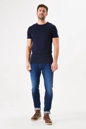 Garcia Rocko Heren Slim Fit Jeans Blauw
