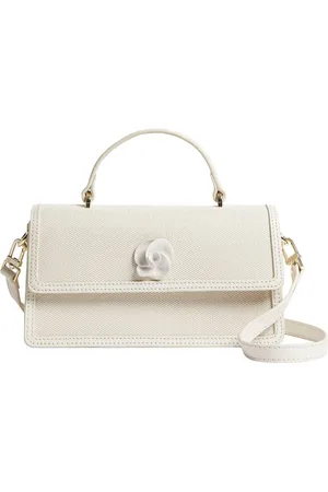 Ted Baker Handtas Schoudertas Audris Canvas Rose Hardware Elongated Bag Crème