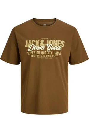 JACK & JONES JACK&JONES - JJELOGO TEE SS O-NECK 2 COL AW25 SN - Heren - T-shirts