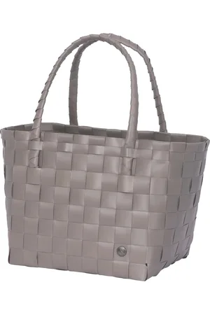 Handed By Duurzame handgevlochten boodschappentas - Shopper - Weekendtas - Strandtas -Sporttas - Paris - licht bruin - liver