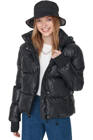 Trendyol Mintkleurige Oversized Pufferjas Met Capuchon Twoaw23Mo00139