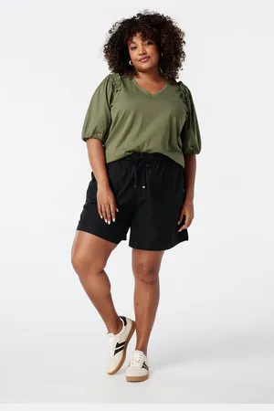 MS Mode Shorts Short met strikceintuur