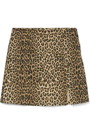 VERO MODA Rok Vmnelly Hr Short Skirt Aop Noos 10329966 Silver Mink/leo Dames