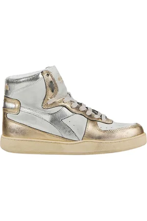 Diadora Sneakers Dames - Hoge sneakers / Damesschoenen - Leer - M basket metallic -