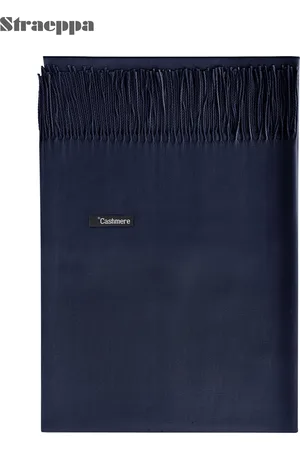 Merkloos Cashmere - sjaal - blauw - donker - Winter - lente - zomer - Shawl - omslagdoek - dames - kado