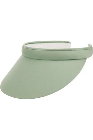 Merkloos Dames visor cap mintgroen 100% katoen badstofband - One Size 54-60 cm - Golf tennis zonneklep zomer