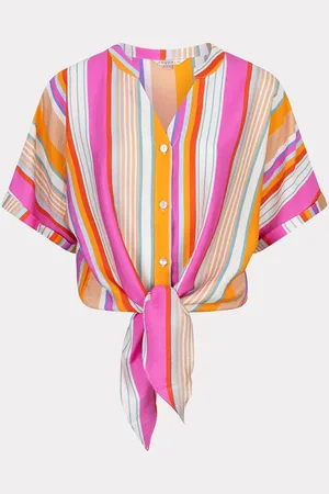 Esqualo Blouse knot striped
