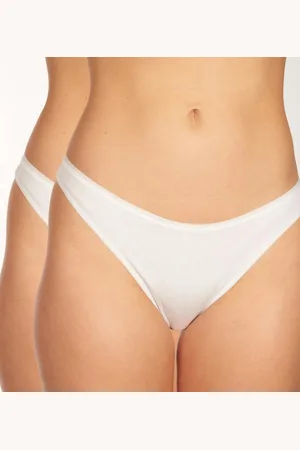 Schiesser String 2-pack biologisch katoen - 95/5 Dames Onderbroek - weiss