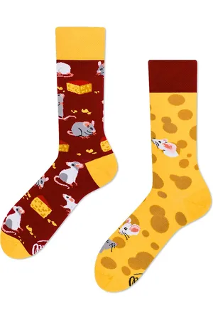 Many Mornings Unisex sokken - Mouse And Cheese - Unisex