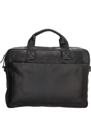 Hide & Stitches Japura Laptoptas 15,6 inch Premium Crossbody Schoudertas 100% Leder - - 100% Leer