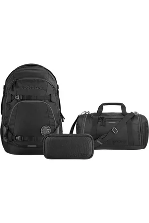 Coocazoo Schoolrugzakset MATE Black Coal, etui + sporttas