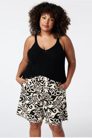 MS Mode Top Gehaakte top met v-hals