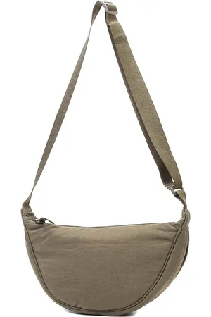 Merkloos Halve maantas dames - crossbodytas met rits - nylon