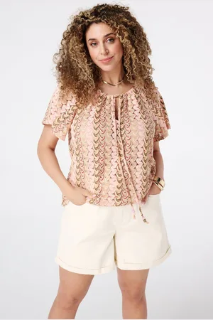 MS Mode Top Top met gebreide look