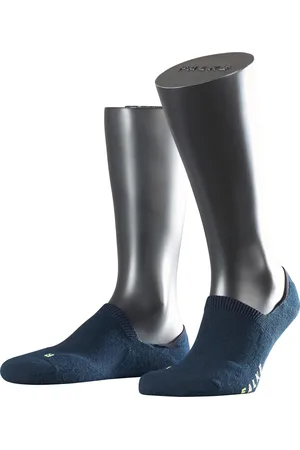 Falke Cool Kick anatomische pluche zool functioneel garen footies unisex blauw