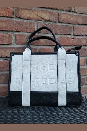 Merkloos The Tote Bag – Kleine Handtas – Crème en – PU Leer – Dames Schoudertas