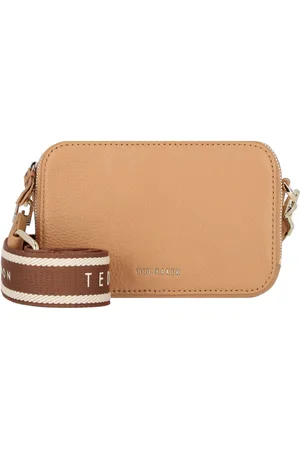 Ted Baker Leren Schoudertas Stunna Mini Webbing Crossbody Bag Lichtbruin