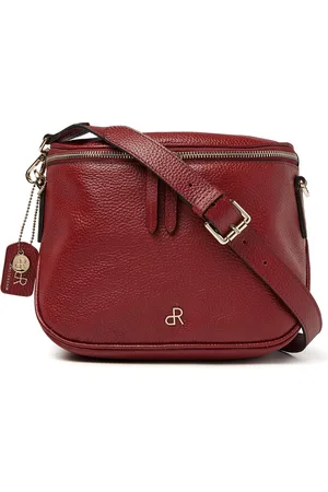 dR Amsterdam Schoudertas | Schoudertas dames | Crossbody tas dames | Handtassen dames | Leren schoudertas | Mint - 1103746 Tango Red