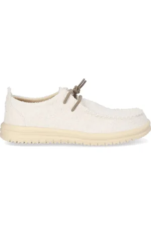 Hey dude Wally NXT Heren Mocassins Suede Egret/Wood Ash