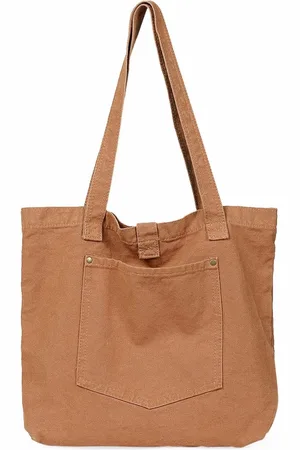 Merkloos Canvas tas dames schoudertas canvas schoudertas hengseltas grote capaciteit handtas voor werk school shopper casual dagelijks