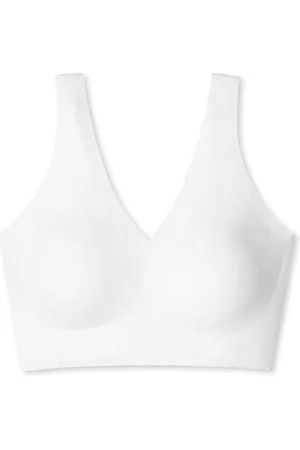 Schiesser Bustier microvezelstof uitneembare pads - Invisible Soft Dames Beha - weiss