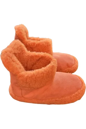 Alwero Sloffen Aggy Velours Oranje 41-42