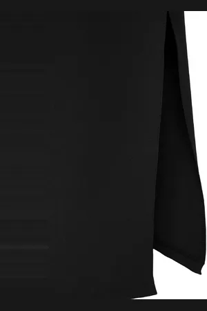 Trendyol Zwarte Asymmetrische Kraag Geweven Elegante Avond- En Nachtjurk Tprss25Ae00019