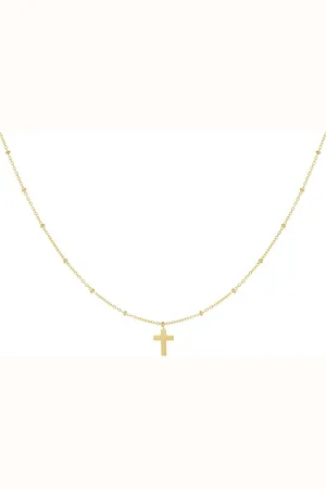Yehwang Ketting kruis - roestvrij staal