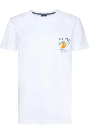 Petrol Industries Jongens Logo T-shirt Pelicanbay - Wit