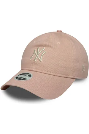 New Era New York Yankees Womens MLB Dye Denim Pastel Pink 9TWENTY Adjustable Cap