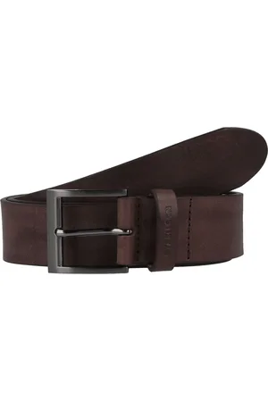 Strellson Riem Leer - Jongens - 90 cm - dark brown