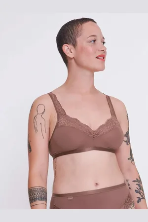 Sloggi Romance Soft Bra BH zonder beugel - Zonder vulling en niet voorgevormde kanten Bh - - Wit - 90C