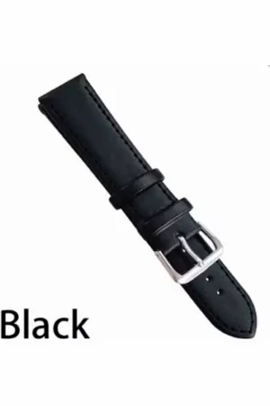 Merkloos Glad Horlogebandje- - Leder- 20 mm - Charme Bijoux